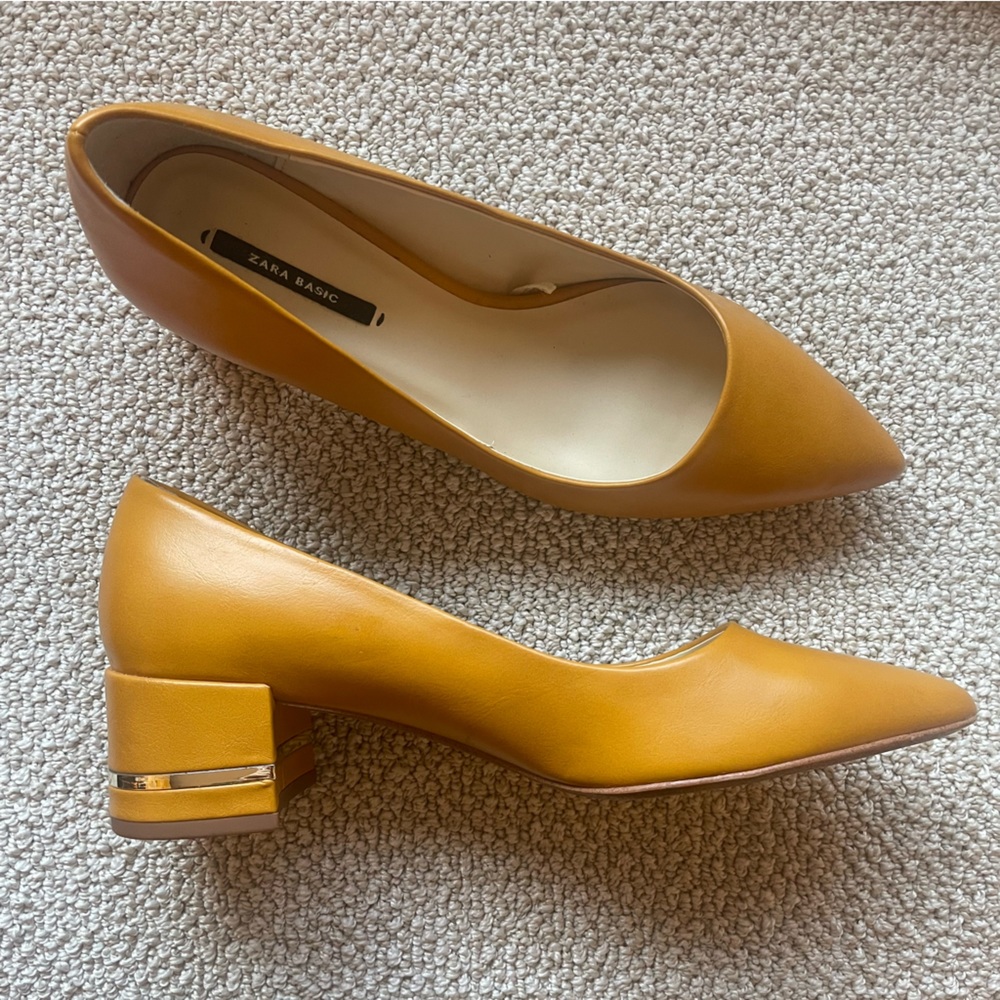 Zara Yellow Heels